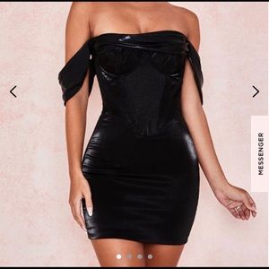 house of CB black dress
